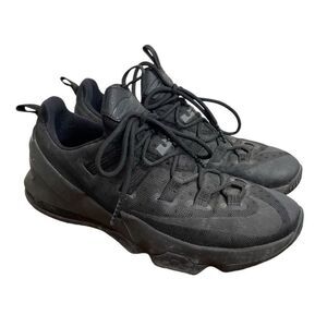 Nike Lebron 13 XIII Men’s 11.5 Basketball 831925-001 Triple Black Athletic Shoes